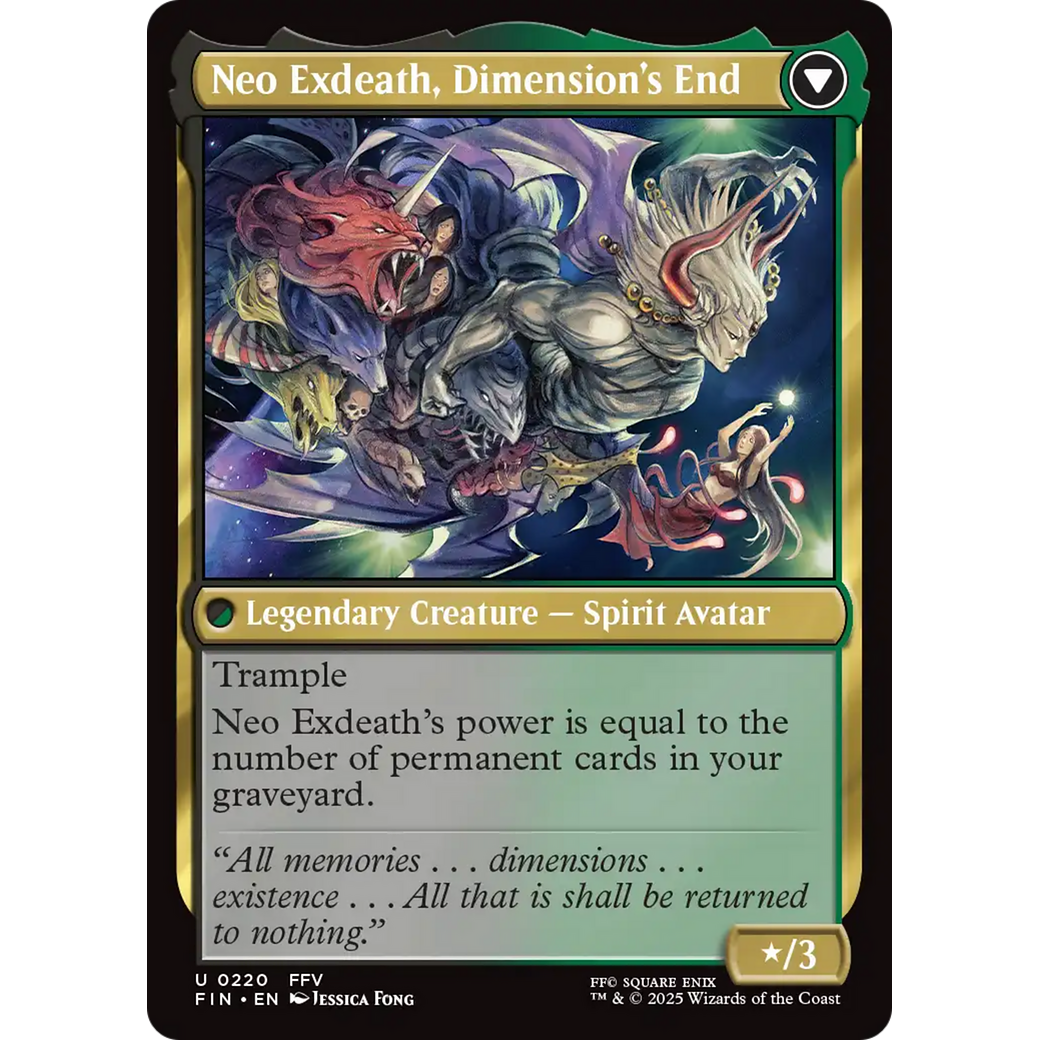Exdeath, Void Warlock // Neo Exdeath, Dimension's End (FIN-220) - FINAL FANTASY Foil