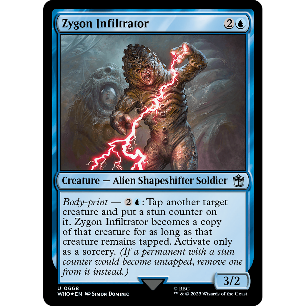Zygon Infiltrator (Surge Foil) (WHO-668) - Doctor Who Foil