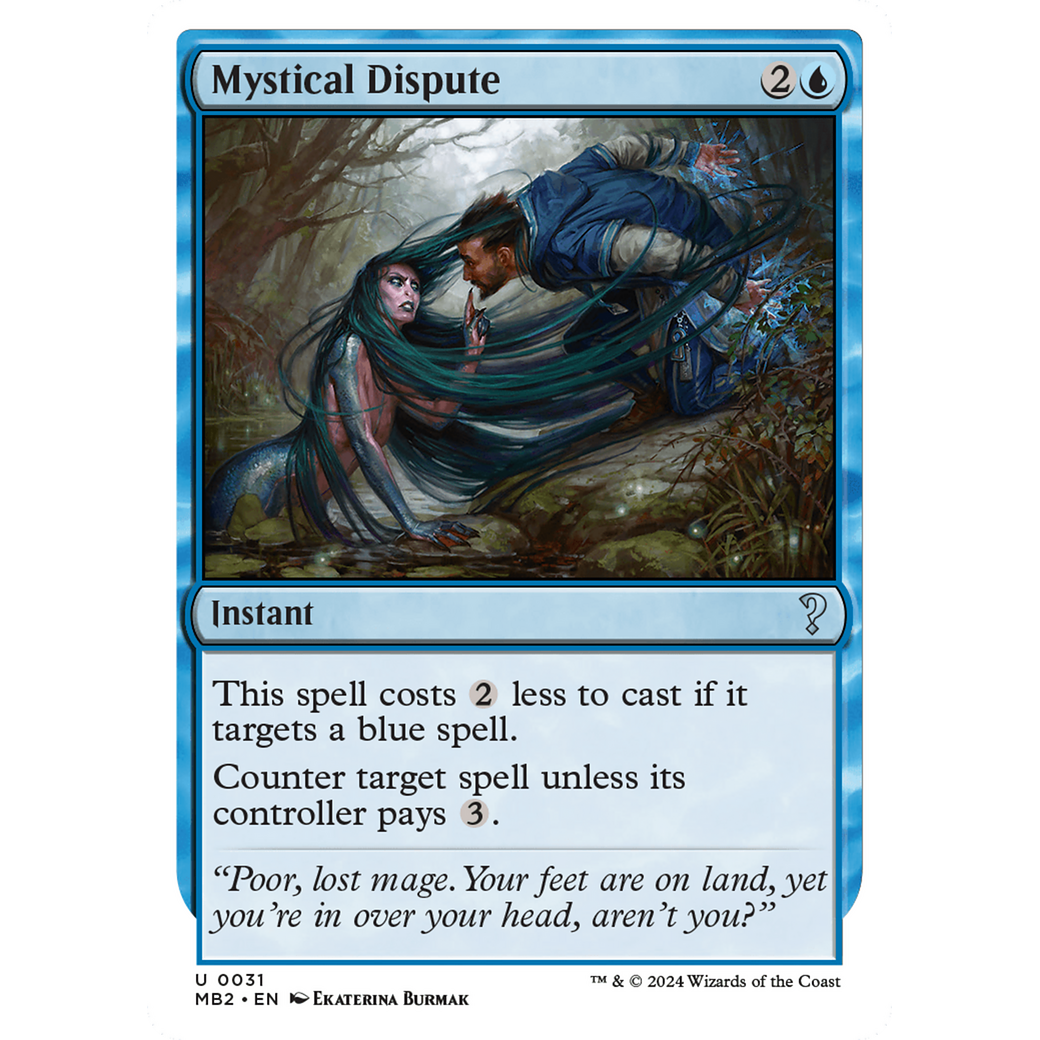Mystical Dispute (White Border) (MB2-031) - Mystery Booster 2