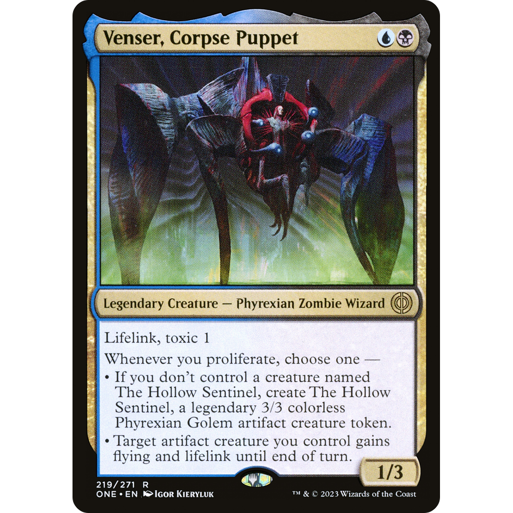 Venser, Corpse Puppet (ONE-219) - Phyrexia: All Will Be One