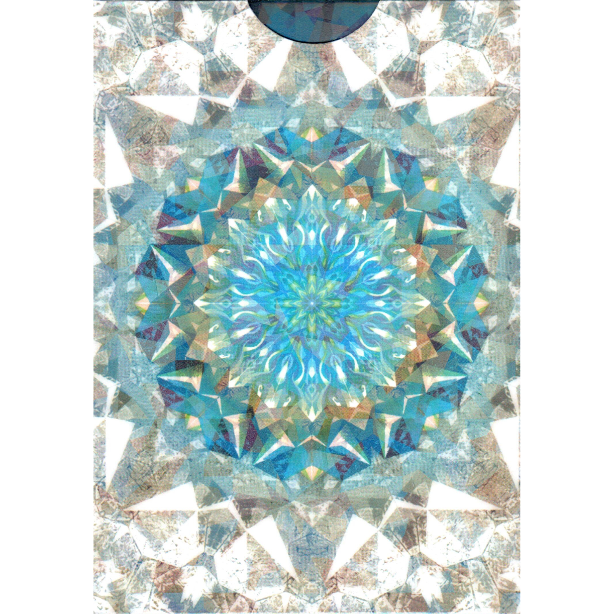 Bicycle Kaleidoscope Blue Playing Cards