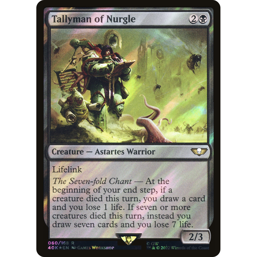 Tallyman of Nurgle (40K-060) - Warhammer 40,000 Commander Foil