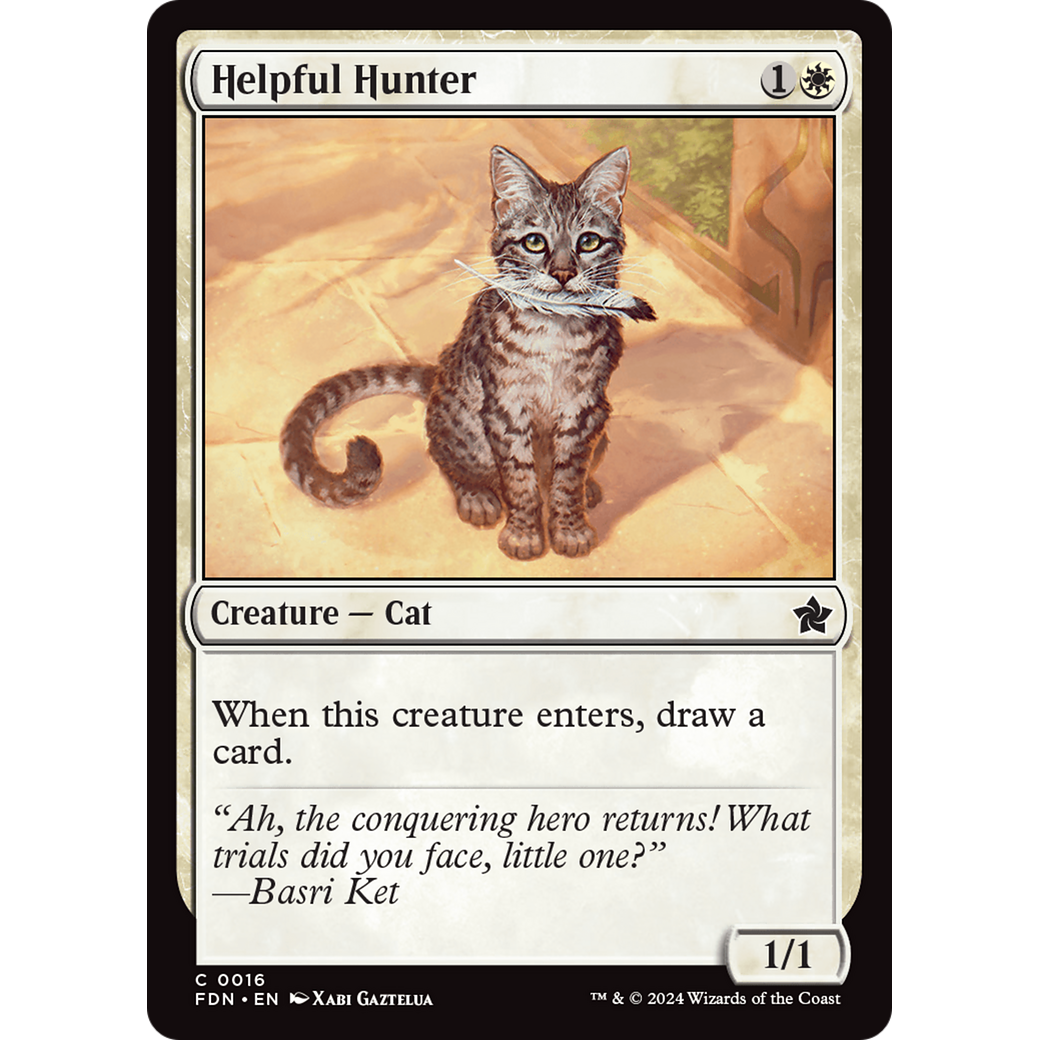 Helpful Hunter (FDN-016) - Foundations Foil