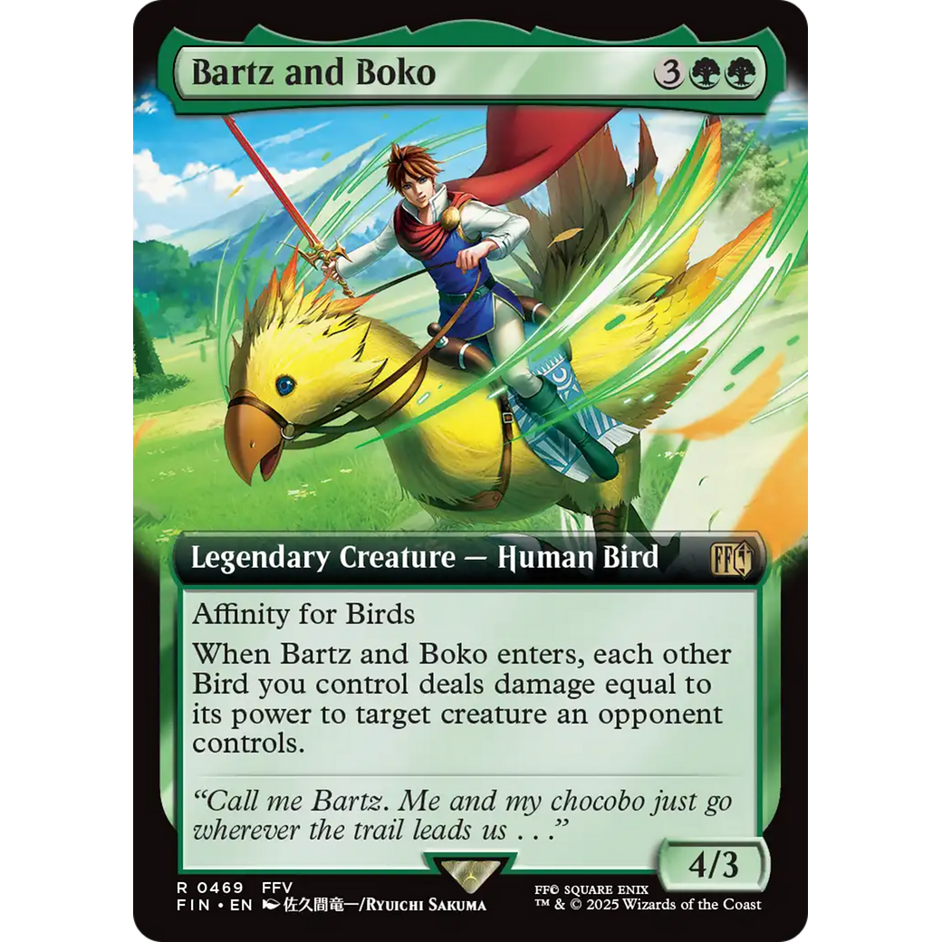 Bartz and Boko (FIN-469) - FINAL FANTASY: (Extended Art) Foil