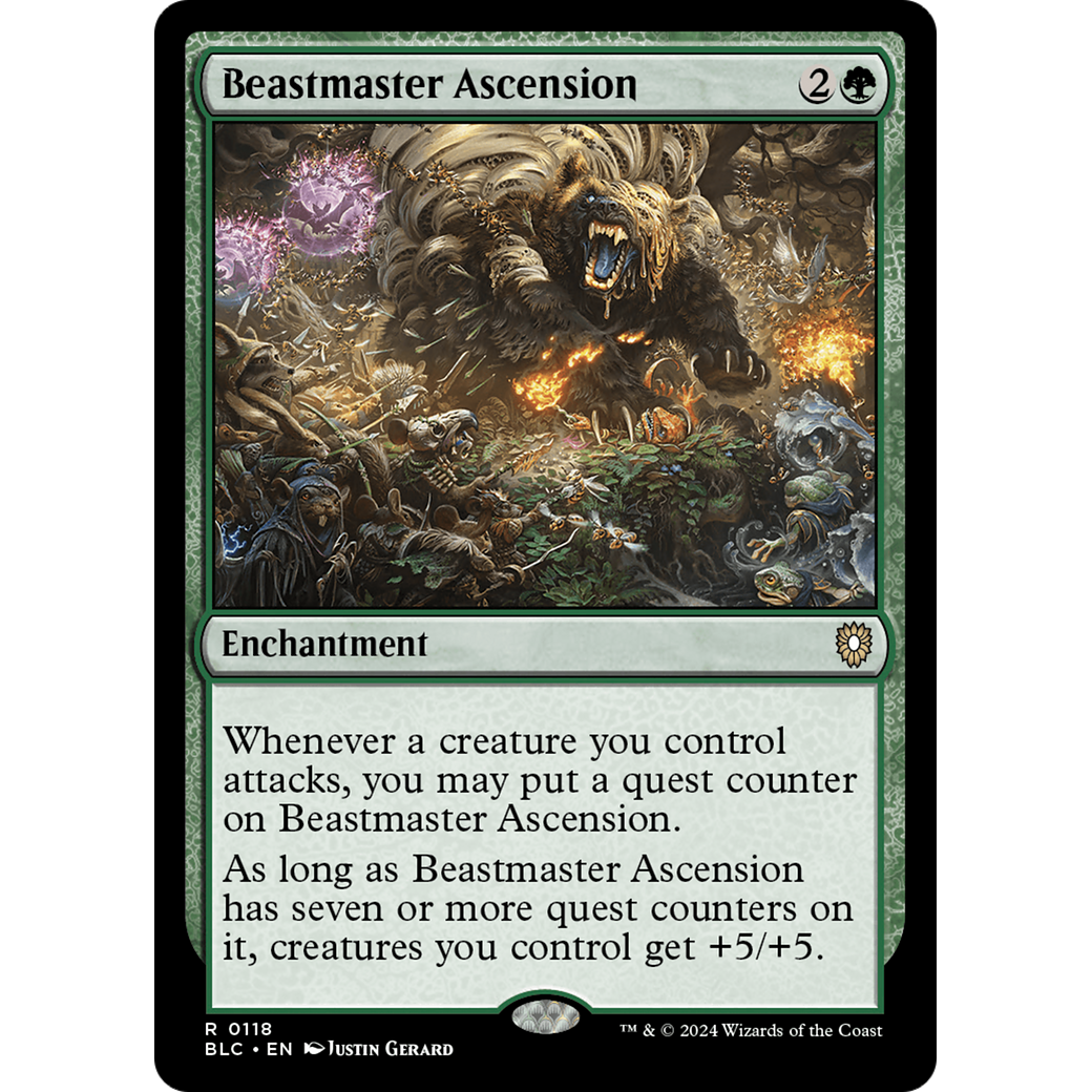 Beastmaster Ascension (BLC-118) - Bloomburrow Commander