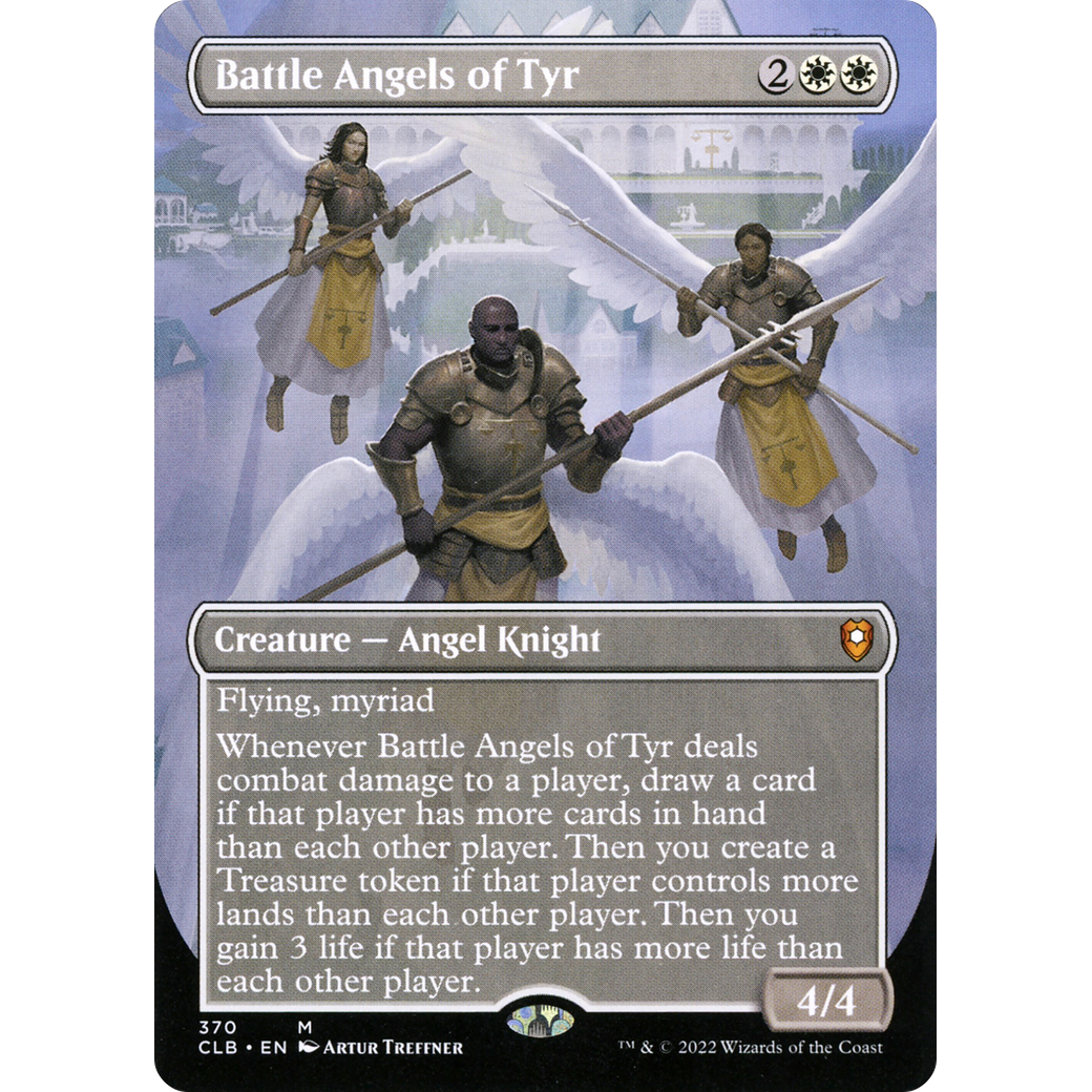 Battle Angels of Tyr (CLB-370) - Commander Legends: Battle for Baldur's Gate (Borderless) Foil