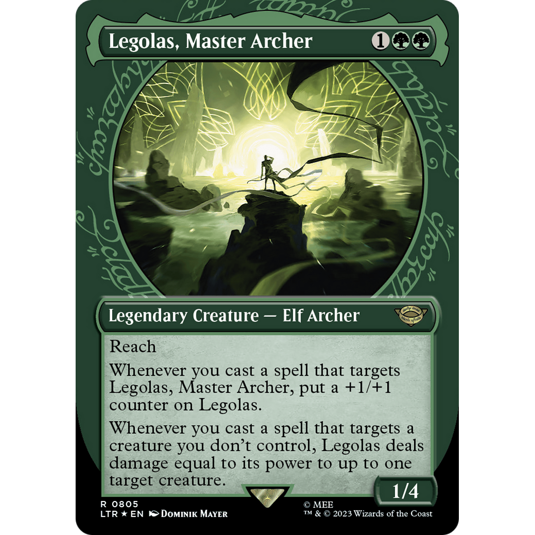 Legolas, Master Archer (LTR-805) - The Lord of the Rings: Tales of Middle-earth: (Showcase) (Borderless) Foil
