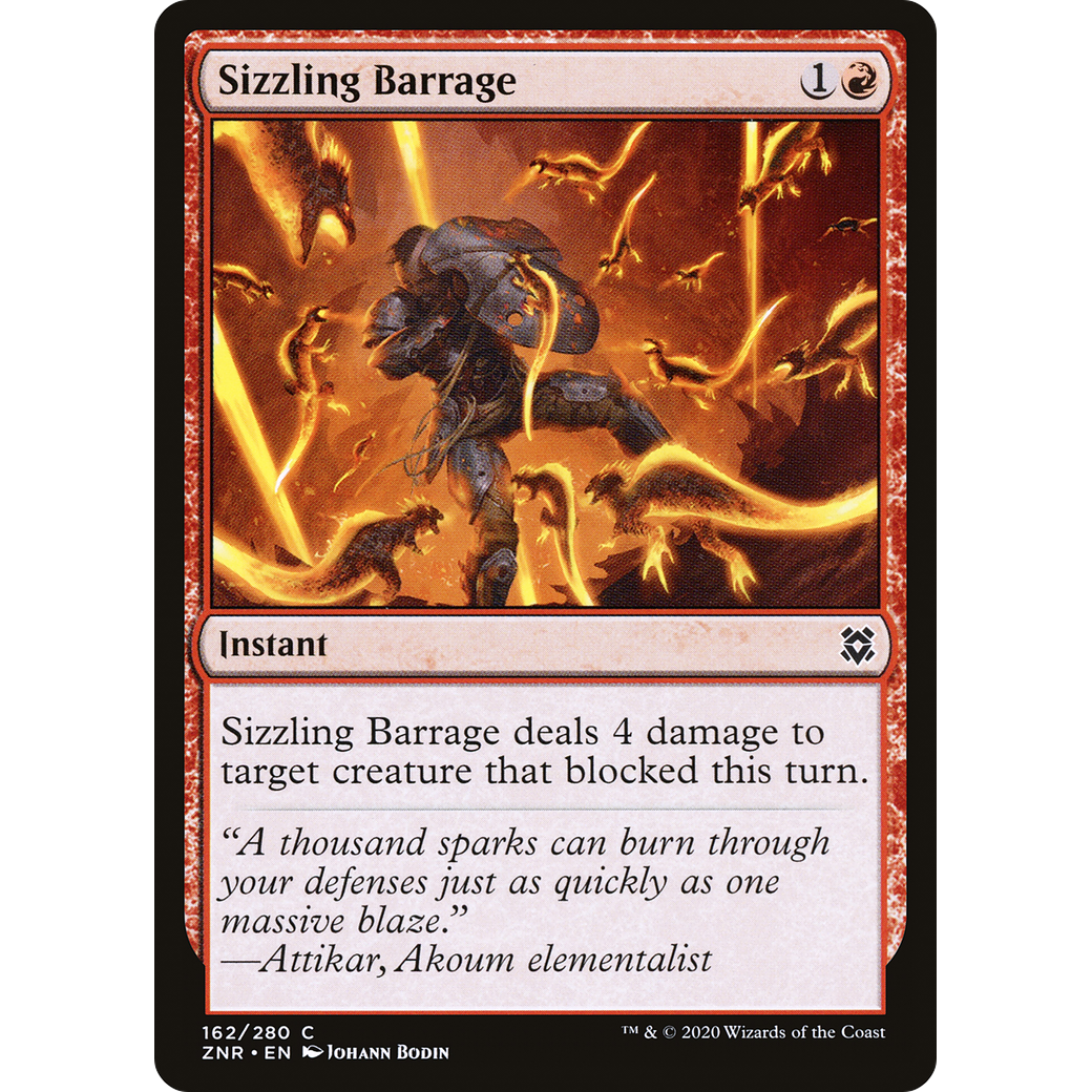 Sizzling Barrage (ZNR-162) - Zendikar Rising
