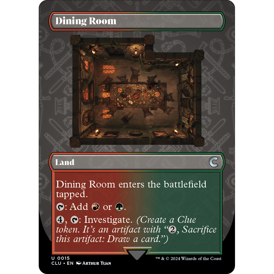 Dining Room (Borderless) (CLU-015) - Ravnica: Clue Edition (Borderless)