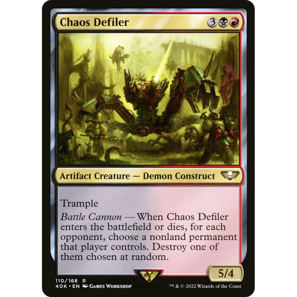 Chaos Defiler (40K-110) - Warhammer 40,000 Commander