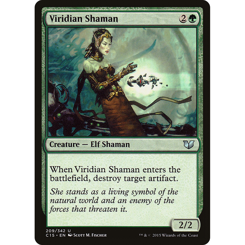 Viridian Shaman (C15-209) - Commander 2015