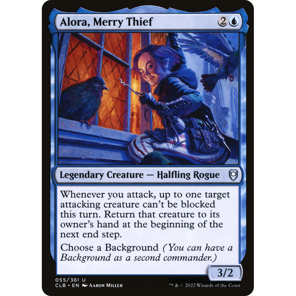 Alora, Merry Thief (CLB-055) - Commander Legends: Battle for Baldur's Gate Foil