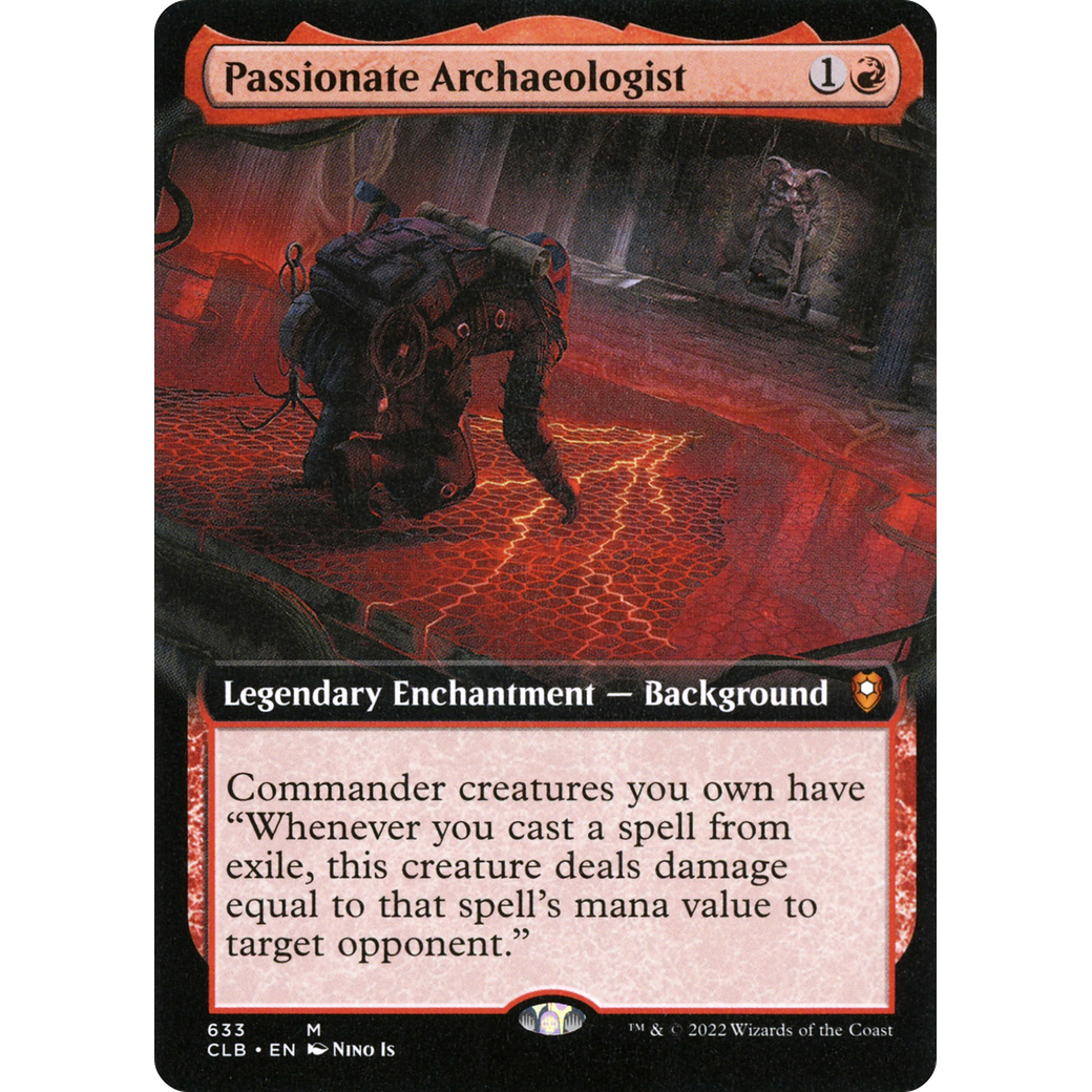 Passionate Archaeologist (CLB-633) - Commander Legends: Battle for Baldur's Gate: (Extended Art) Foil