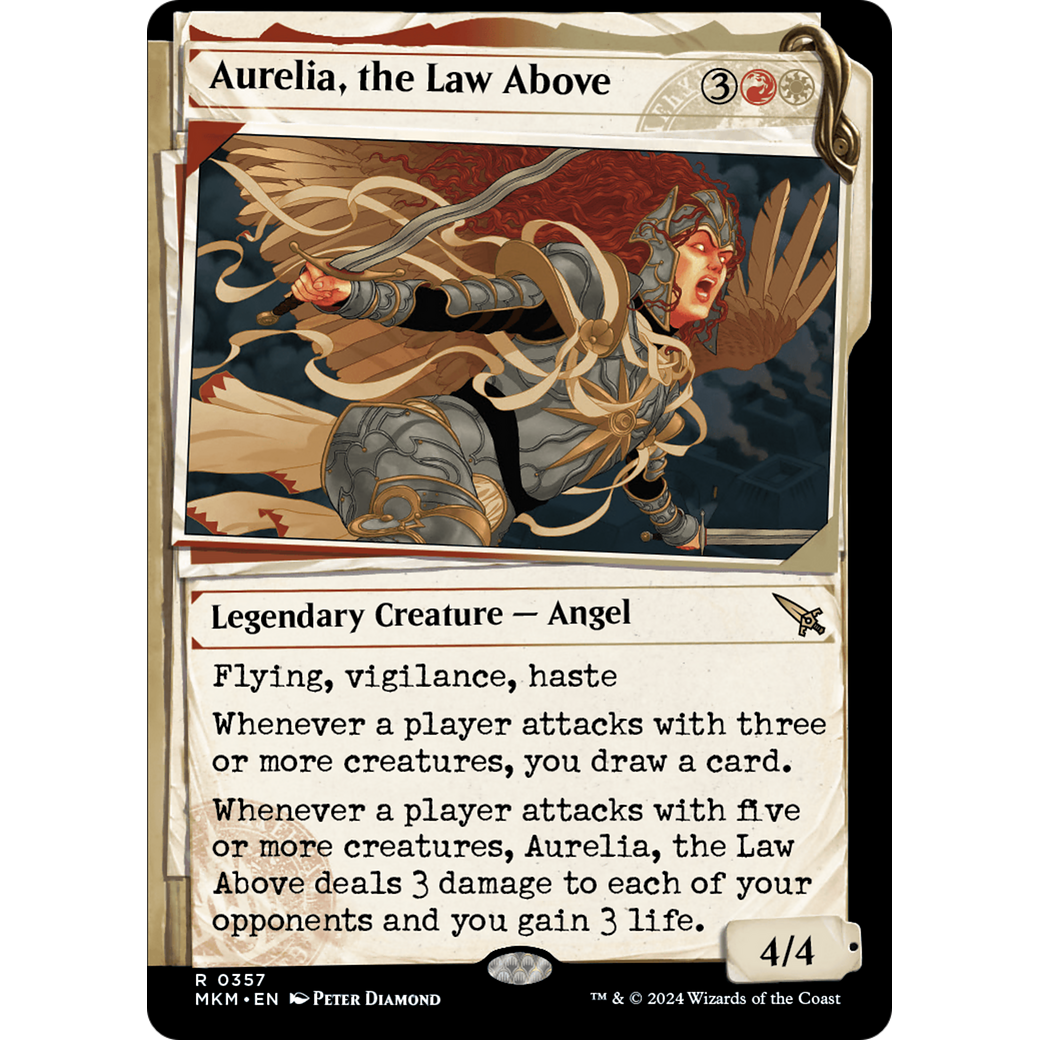 Aurelia, the Law Above (MKM-357) - Murders at Karlov Manor: (Showcase) Foil
