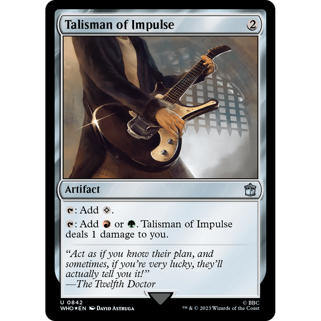 Talisman of Impulse (Surge Foil) (WHO-842) - Doctor Who Foil
