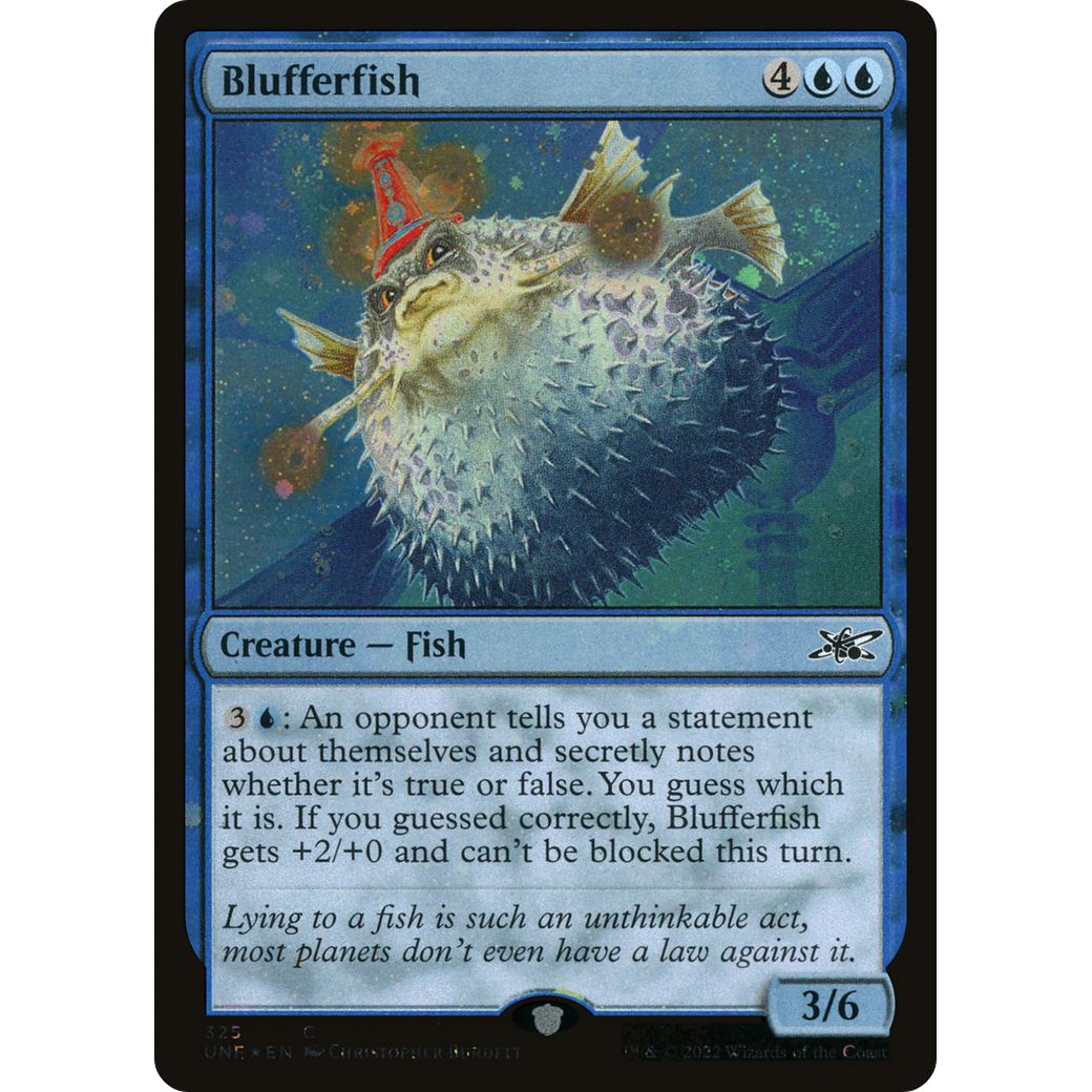 Blufferfish (Galaxy Foil) (UNF-325) - Unfinity Foil