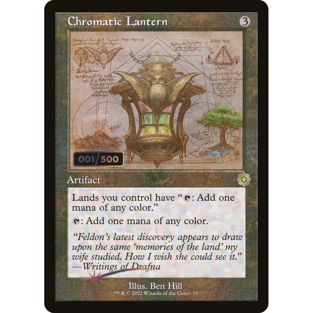 Chromatic Lantern (Schematic) (Serial Numbered) (BRR-073) - The Brothers' War Retro Artifacts Foil