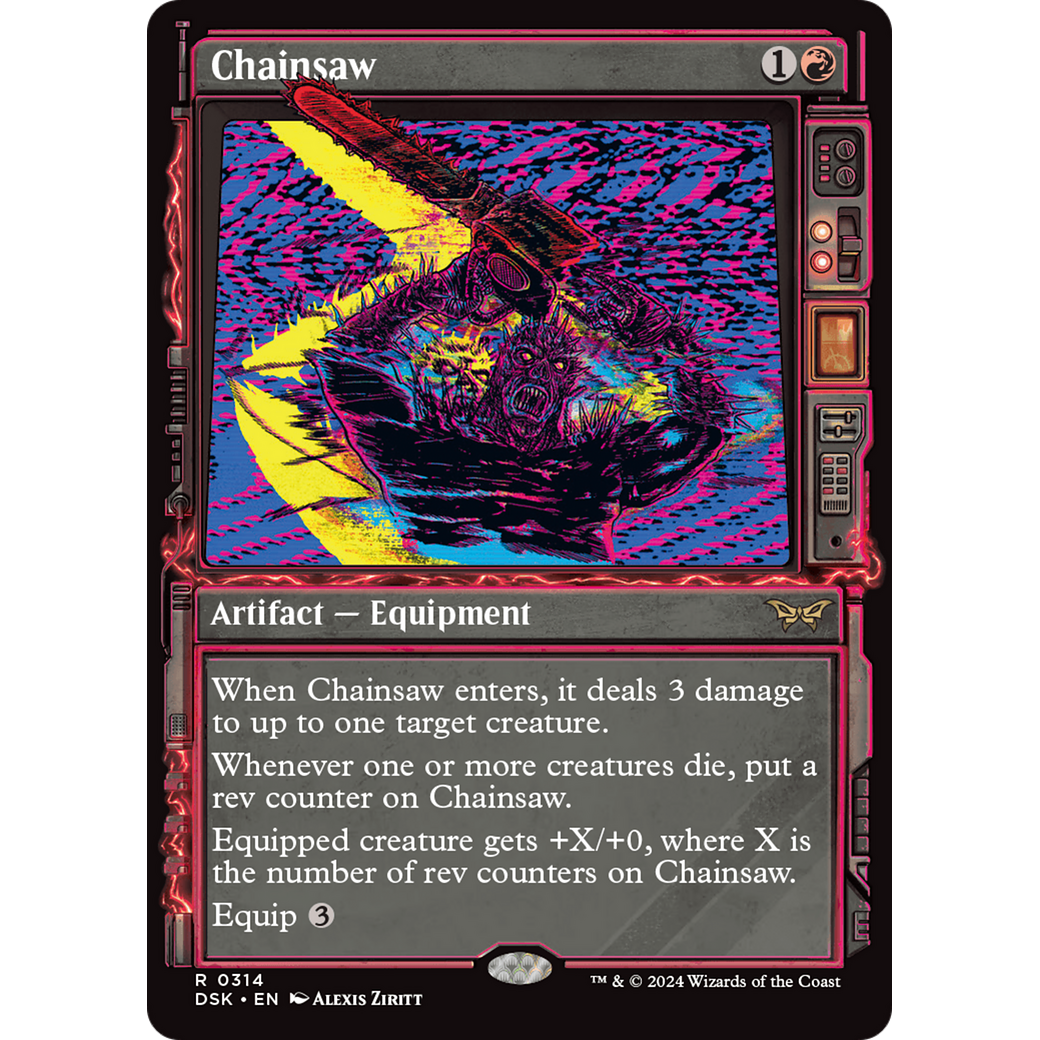 Chainsaw (DSK-314) - Duskmourn: House of Horror: (Showcase) Foil