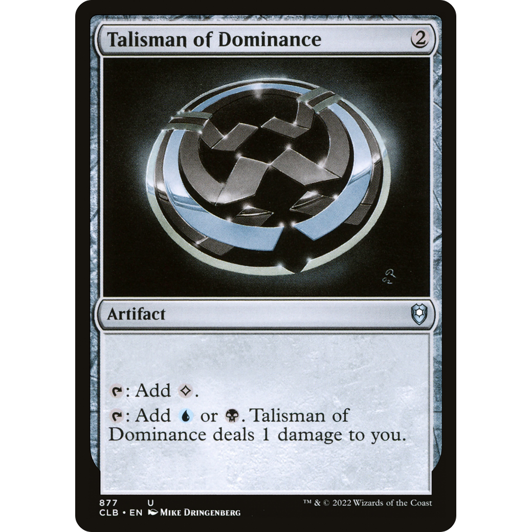 Talisman of Dominance (CLB-877) - Commander Legends: Battle for Baldur's Gate