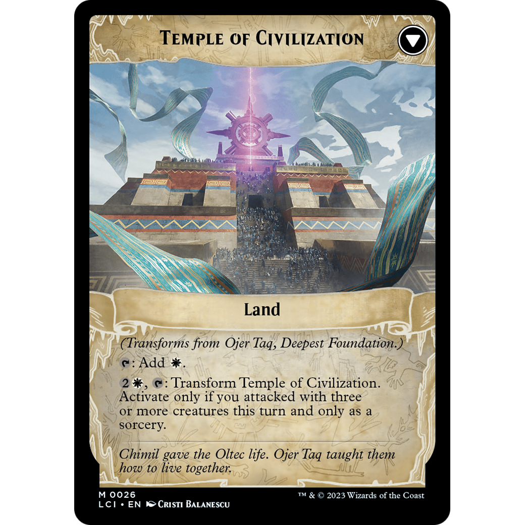 Ojer Taq, Deepest Foundation // Temple of Civilization (LCI-026) - The Lost Caverns of Ixalan Foil