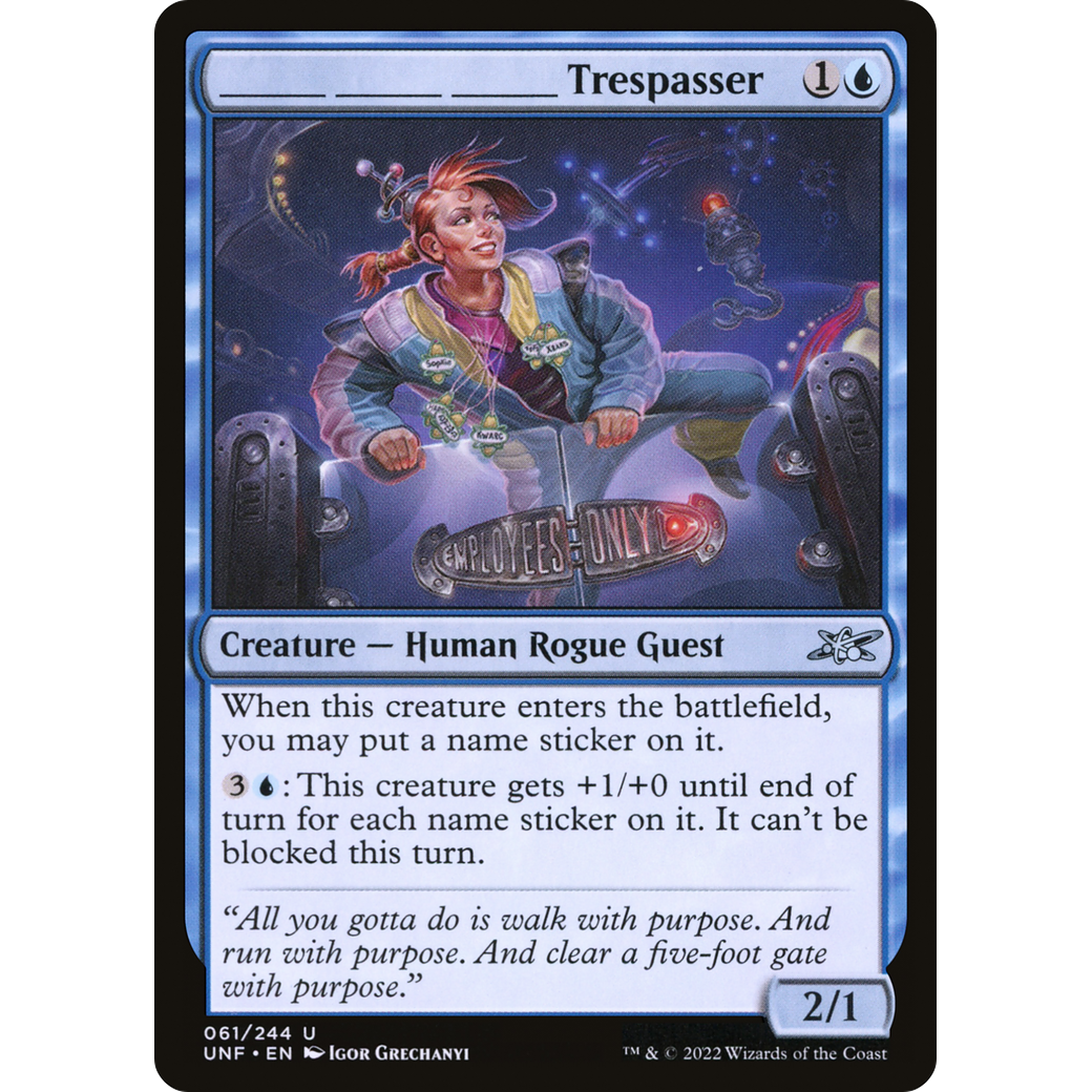 _______ _______ _______ Trespasser (UNF-061) - Unfinity Foil