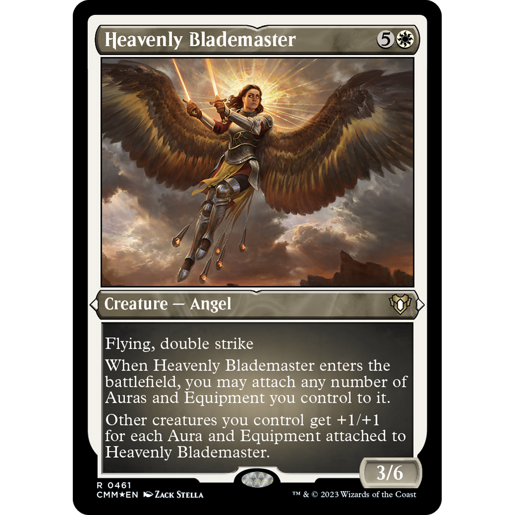 Heavenly Blademaster (CMM-461) - Commander Masters Etched Foil