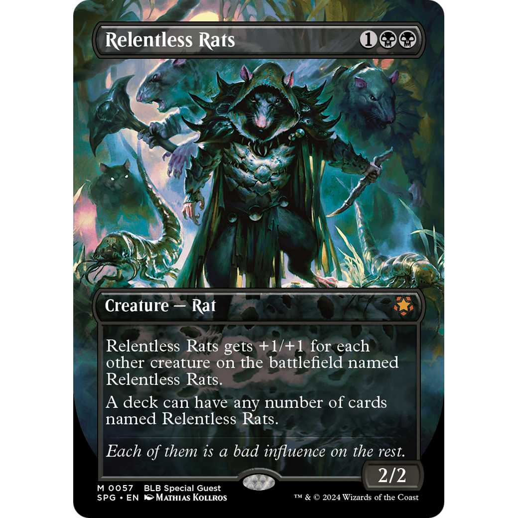 Relentless Rats (Borderless) (SPG-057) - Special Guests (Borderless) Foil