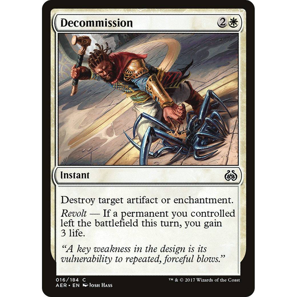 Decommission (AER-016) - Aether Revolt Foil