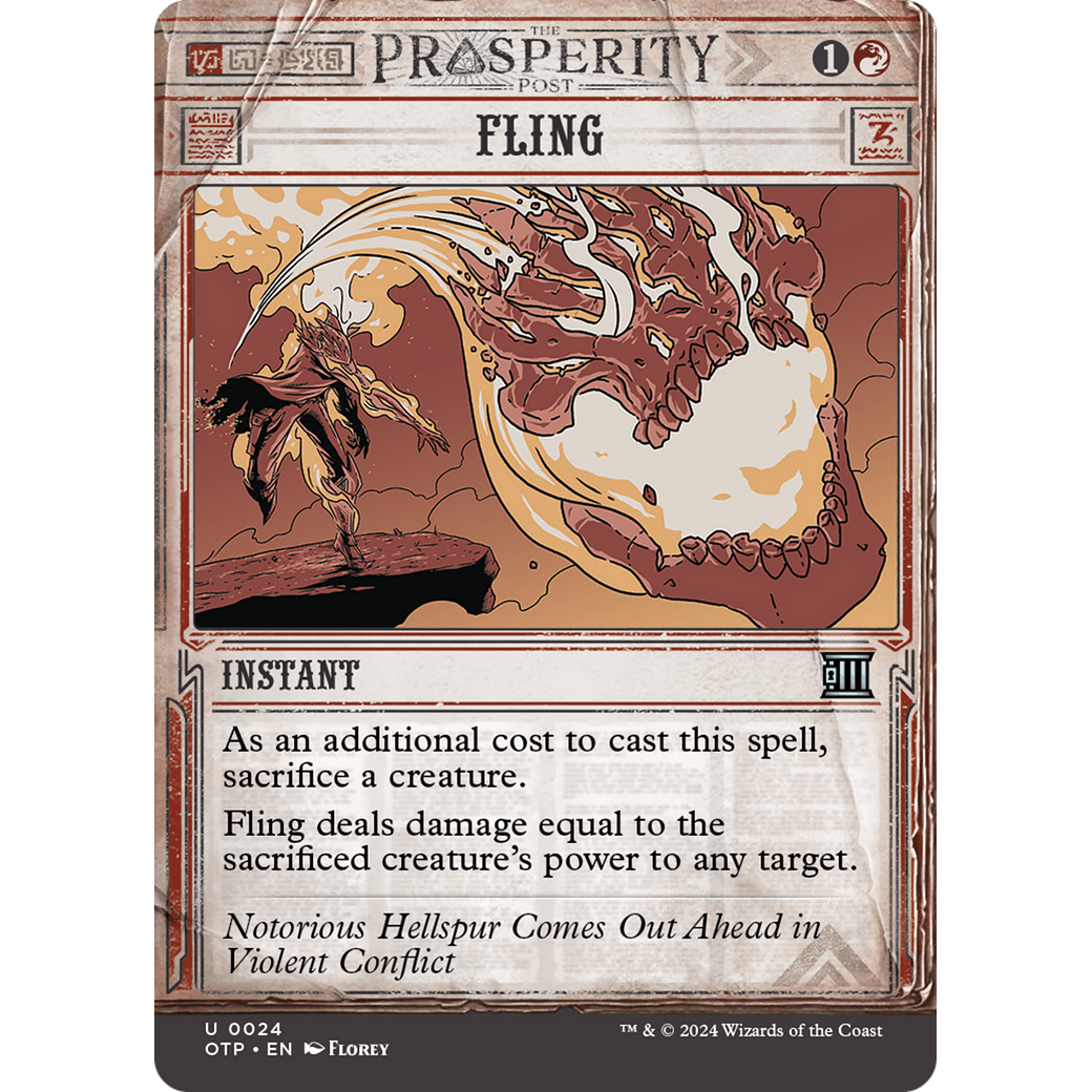Fling (OTP-024) - Breaking News: (Showcase) (Borderless) Foil
