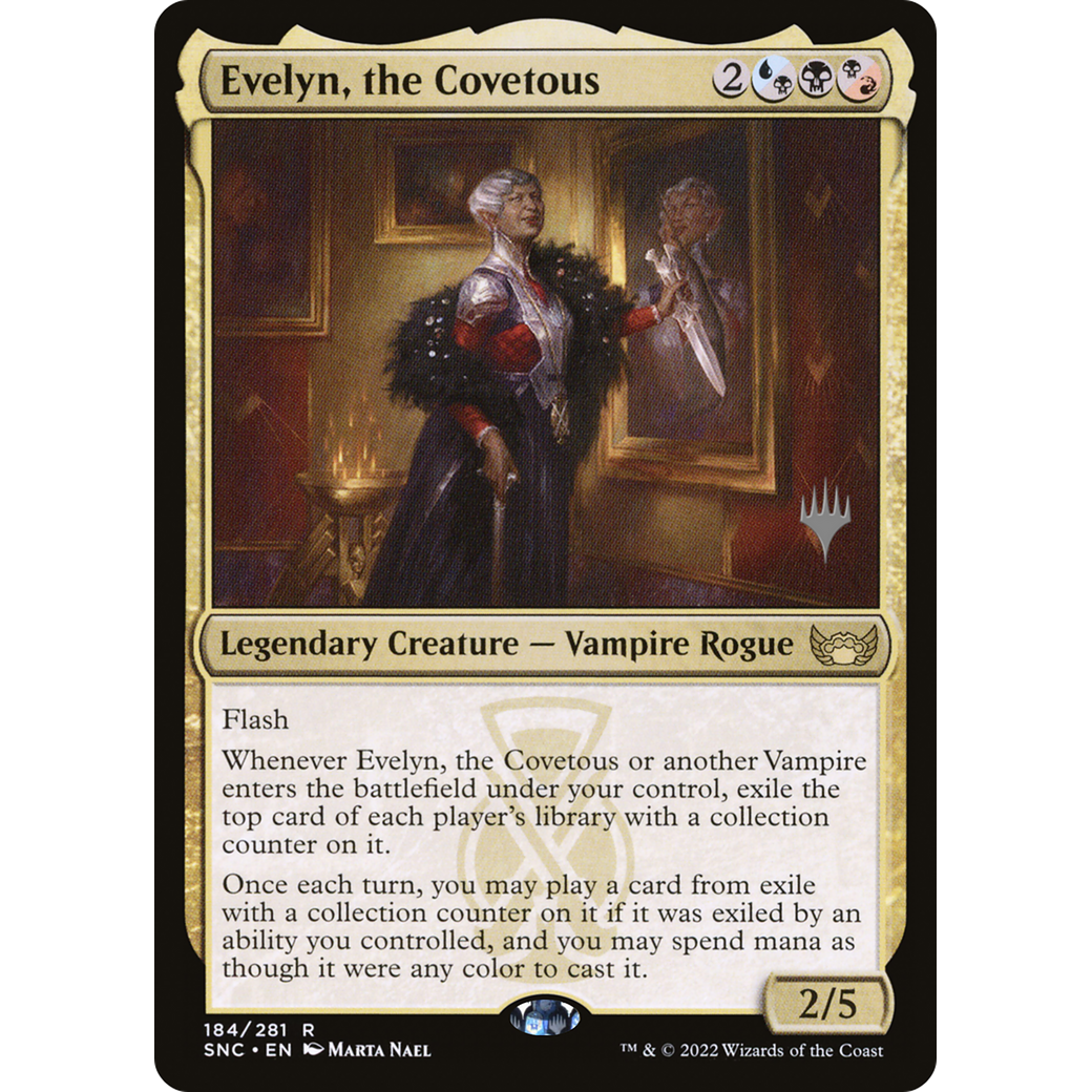 Evelyn, the Covetous (PPSNC-184) - Streets of New Capenna Promos Foil