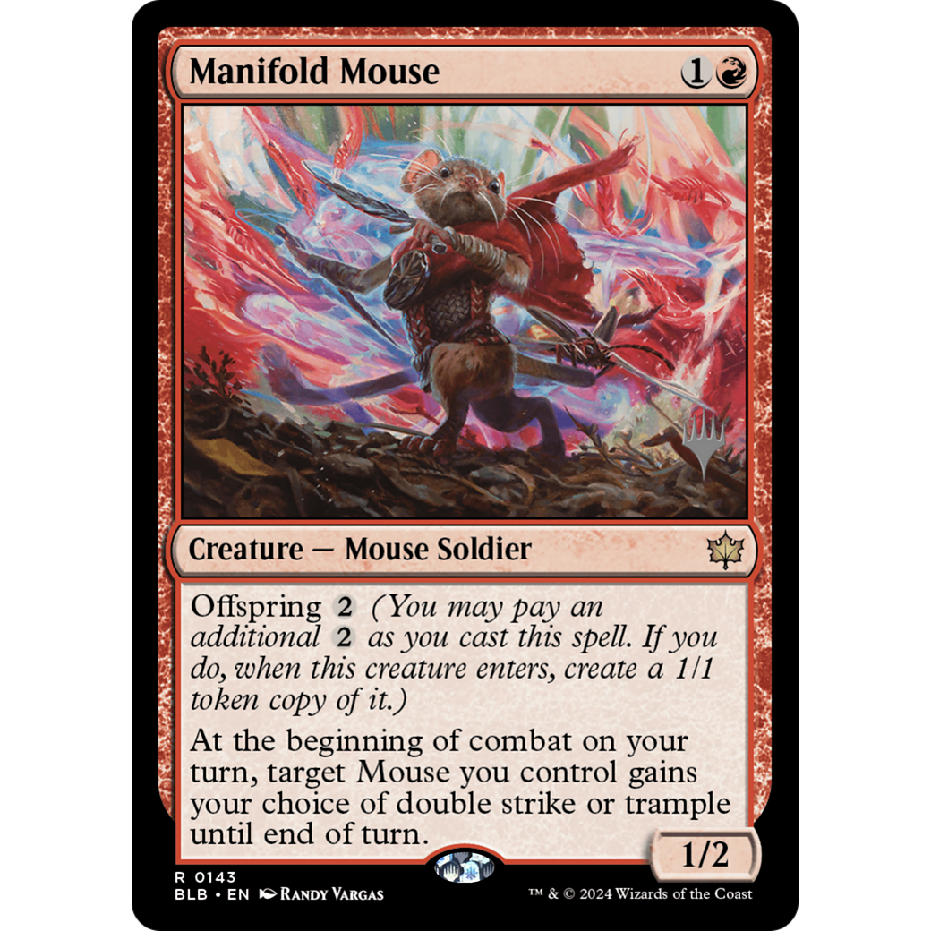Manifold Mouse (PPBLB-143P) - Bloomburrow Promos Foil