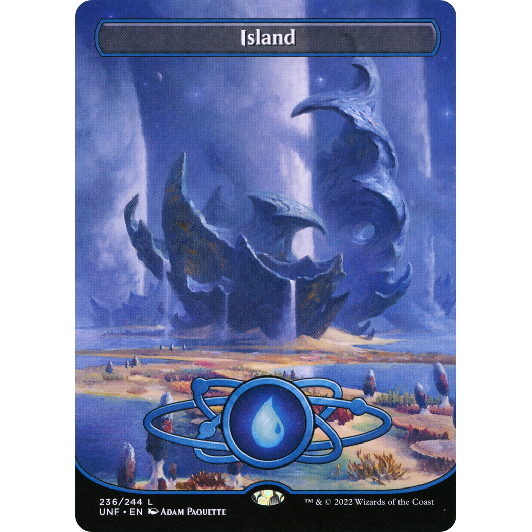 Island (236) (Borderless) (UNF-236) - Unfinity (Borderless)