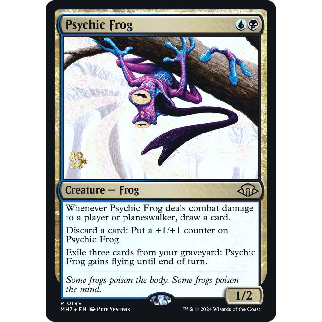Psychic Frog (PRE-199S) - Modern Horizons 3 Promos Foil