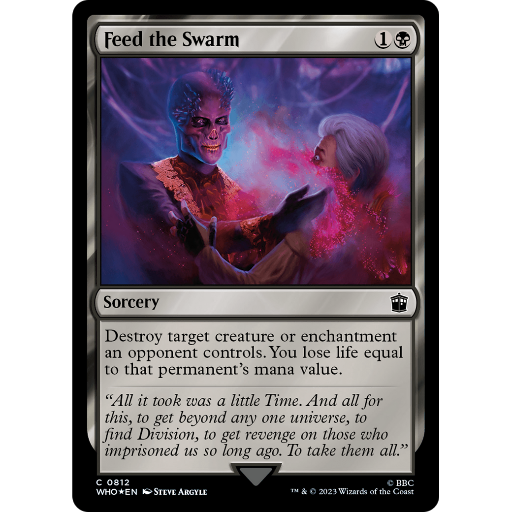 Feed the Swarm (Surge Foil) (WHO-812) - Doctor Who Foil