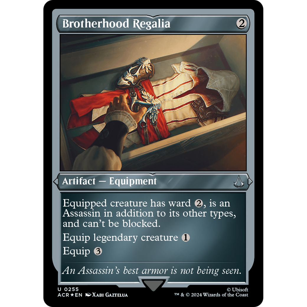 Brotherhood Regalia (ACR-255) - Assassin's Creed Etched Foil