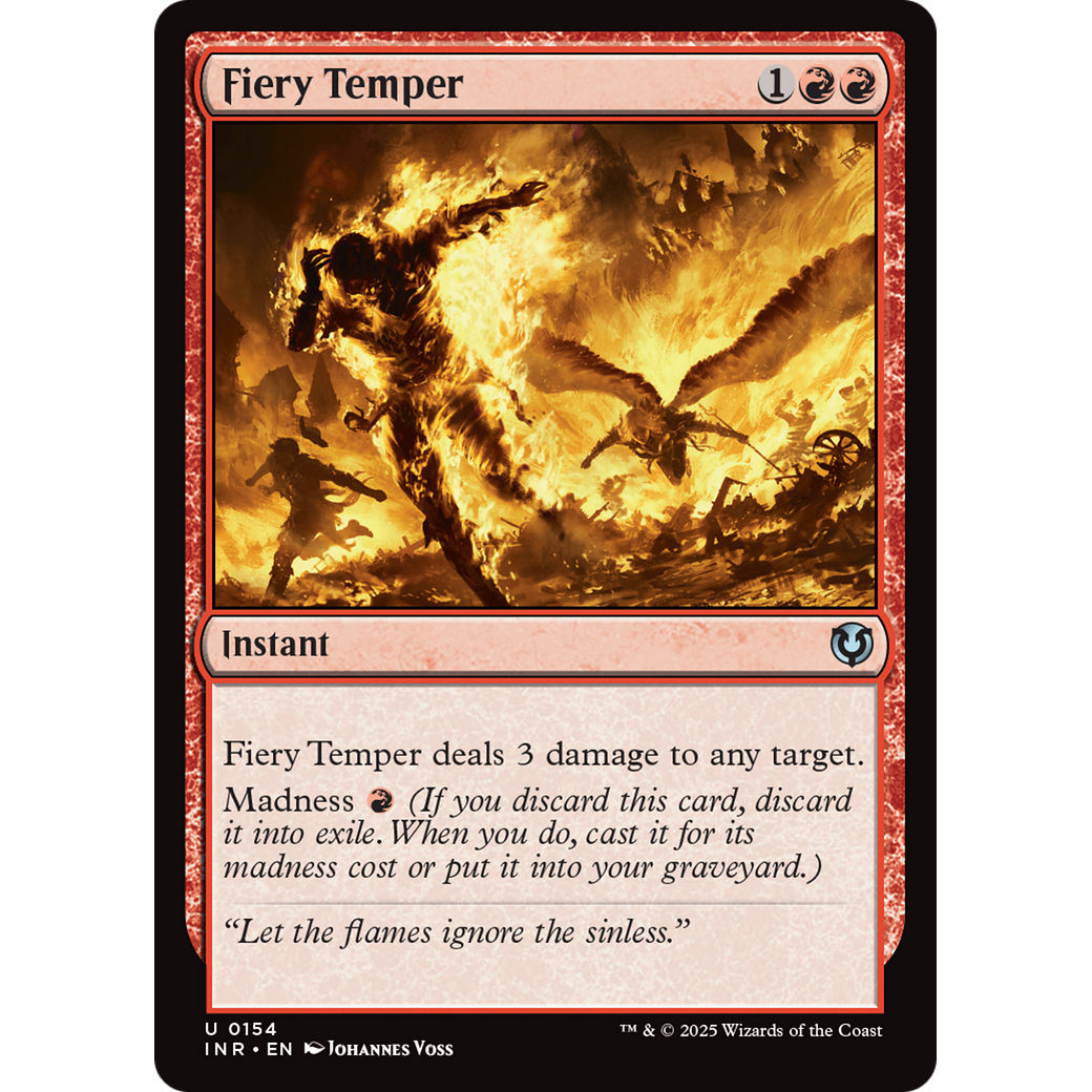 Fiery Temper (INR-154) - Innistrad Remastered Foil