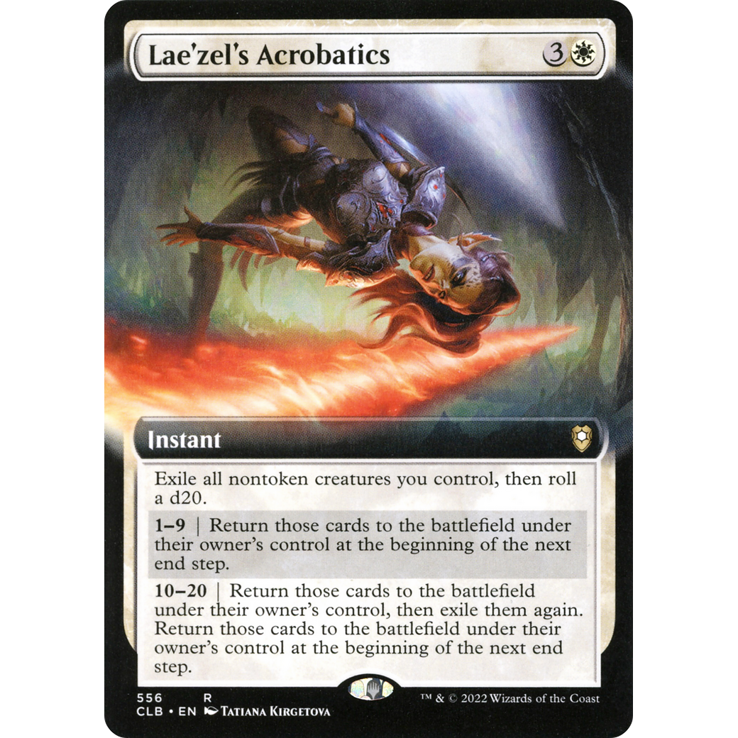 Lae'zel's Acrobatics (CLB-556) - Commander Legends: Battle for Baldur's Gate: (Extended Art)