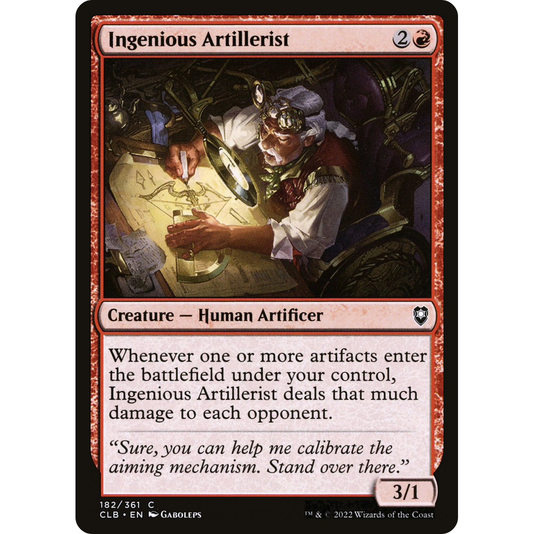 Ingenious Artillerist (CLB-182) - Commander Legends: Battle for Baldur's Gate Foil