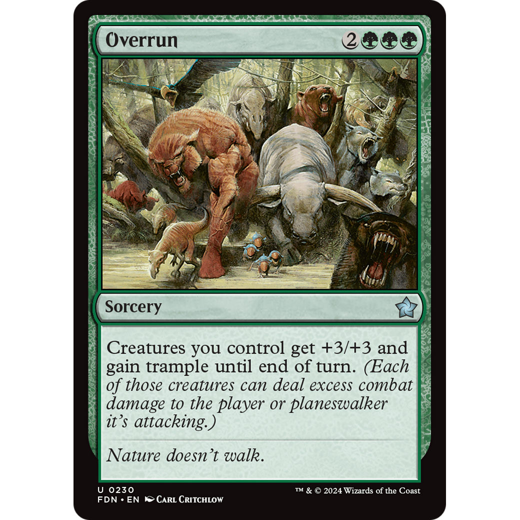 Overrun (FDN-230) - Foundations Foil