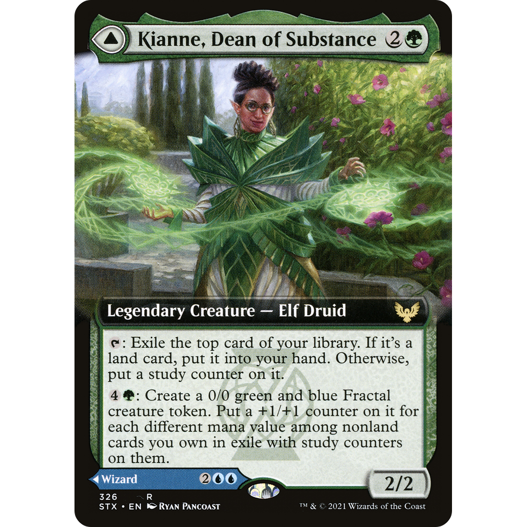 Kianne, Dean of Substance (Extended Art) (STX-326) - Strixhaven: School of Mages: (Extended Art)
