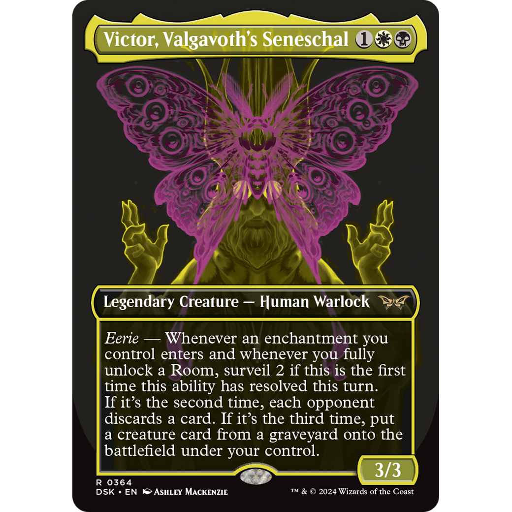 Victor, Valgavoth's Seneschal (DSK-364) - Duskmourn: House of Horror (Borderless) Foil