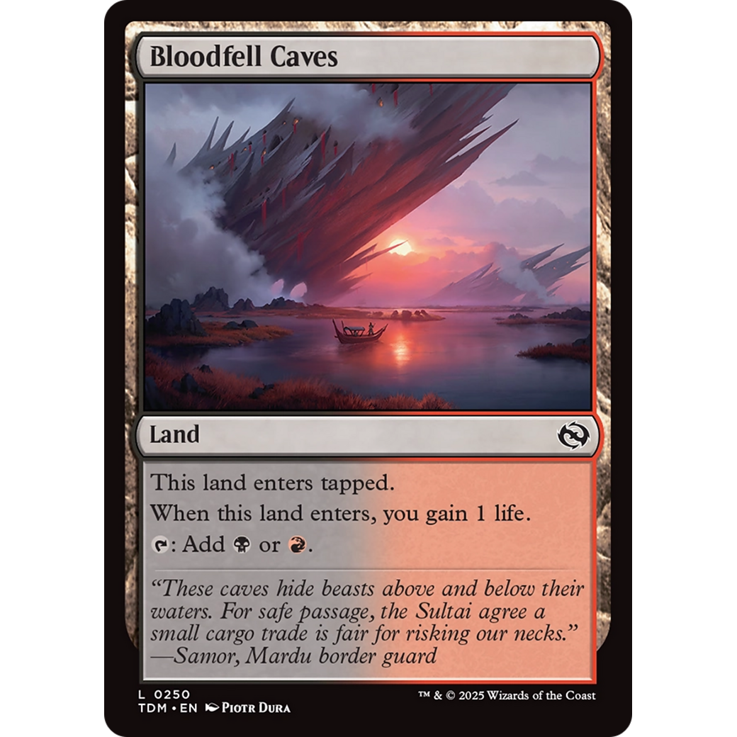 Bloodfell Caves (TDM-250) - Tarkir: Dragonstorm