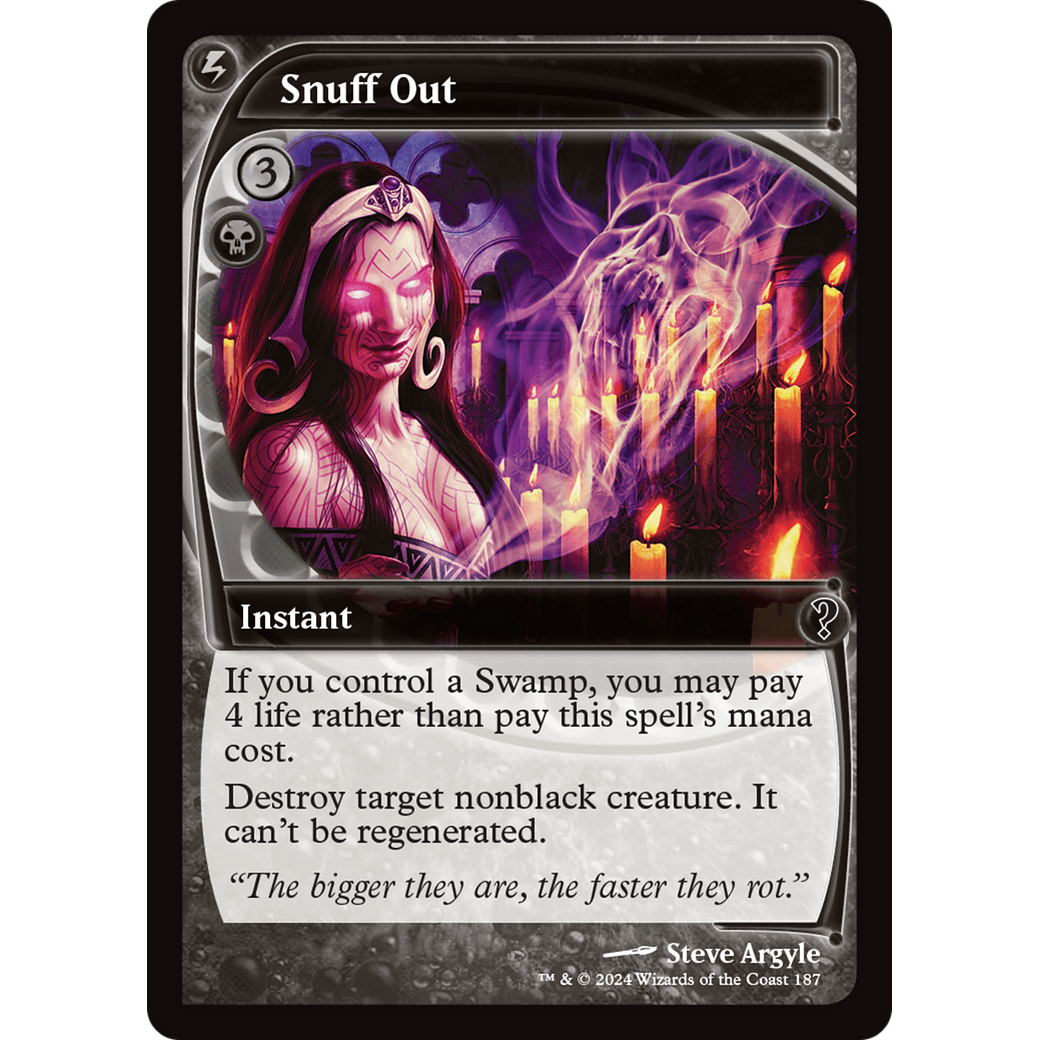 Snuff Out (Future Sight) (MB2-187) - Mystery Booster 2