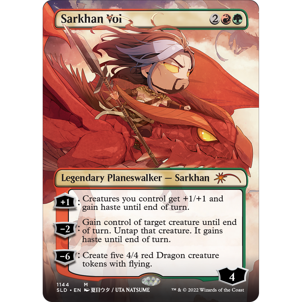 Sarkhan Vol (Borderless) (SLD-1144) - Secret Lair Drop (Borderless) Foil