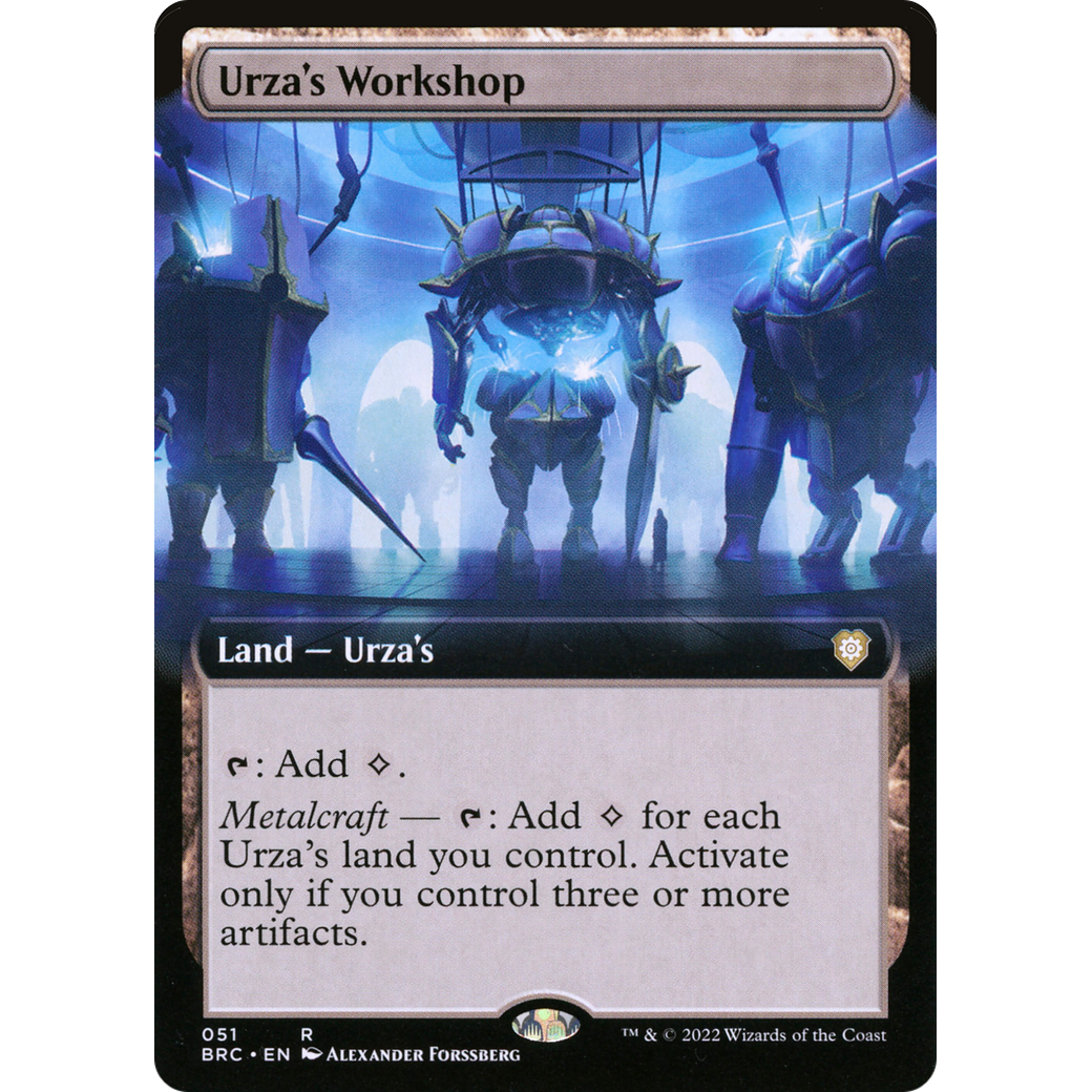 Urza's Workshop (Extended Art) (BRC-051) - The Brothers' War Commander: (Extended Art)
