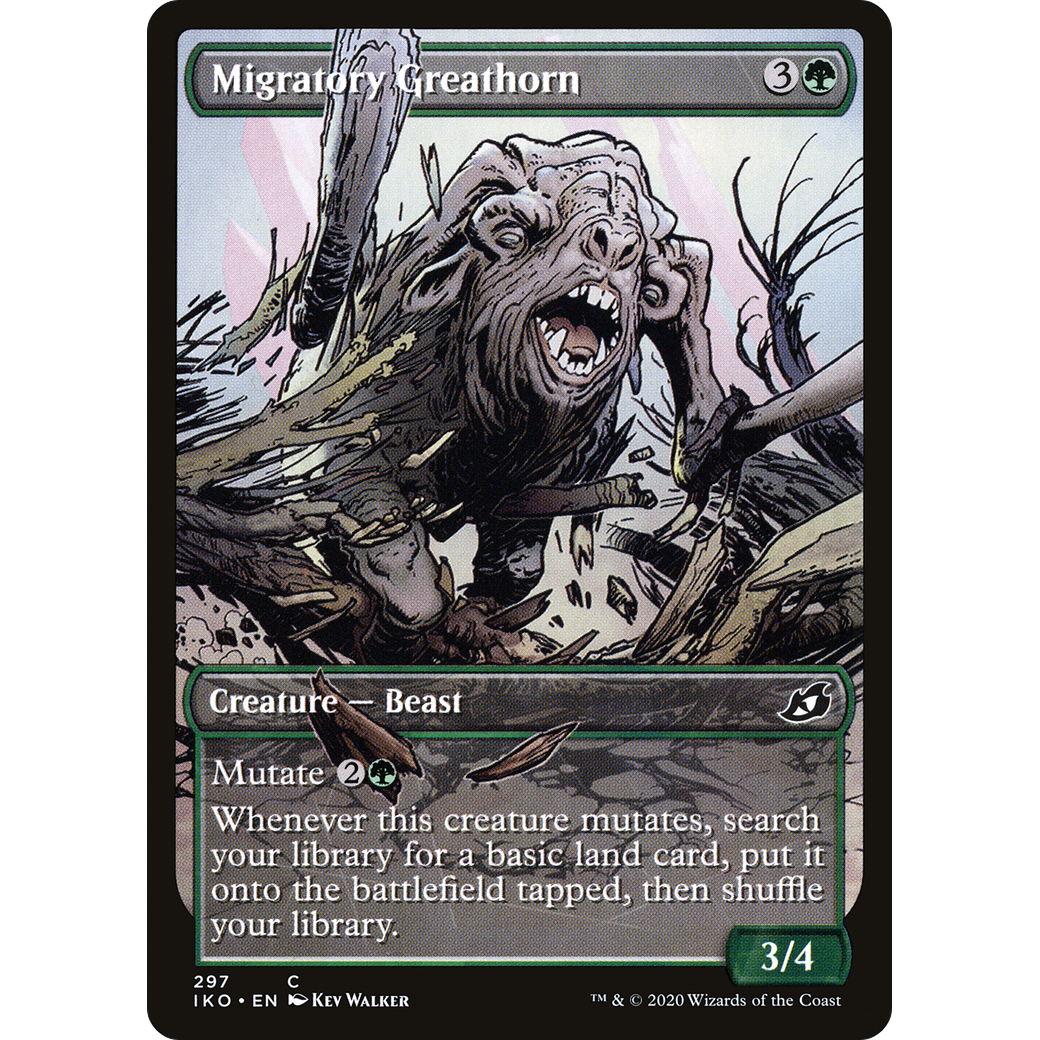 Migratory Greathorn (Showcase) (IKO-297) - Ikoria: Lair of Behemoths: (Showcase) Foil