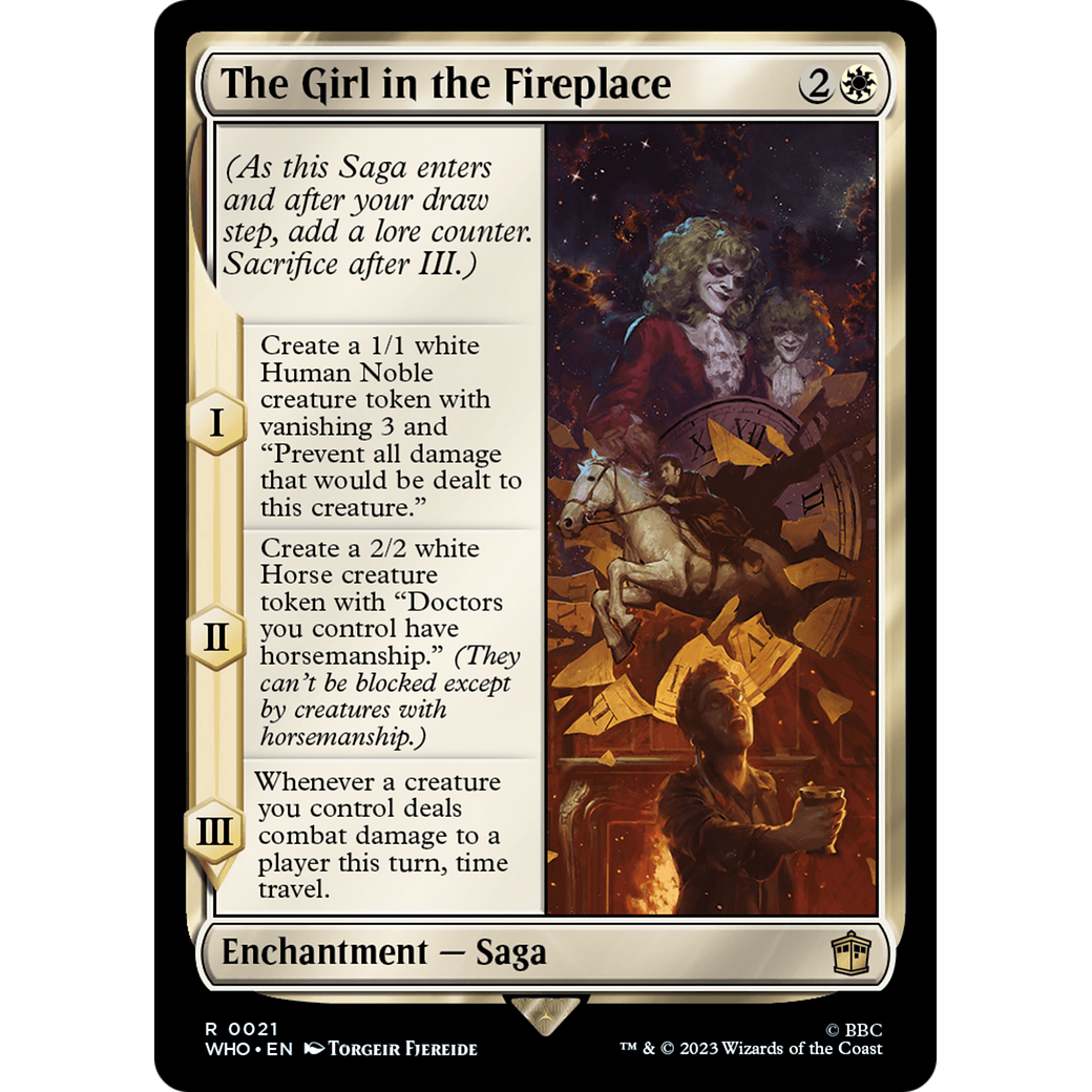 The Girl in the Fireplace (WHO-021) - Doctor Who Foil