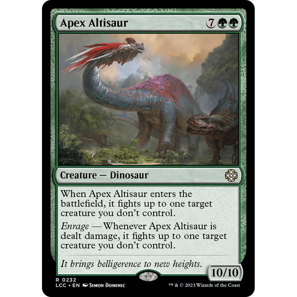 Apex Altisaur (LCC-232) - The Lost Caverns of Ixalan Commander