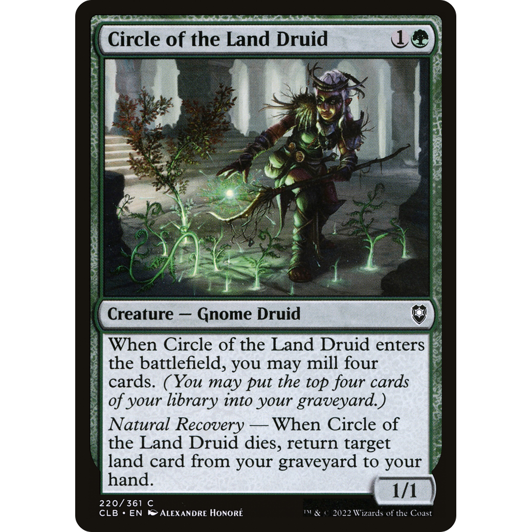 Circle of the Land Druid (CLB-220) - Commander Legends: Battle for Baldur's Gate Foil