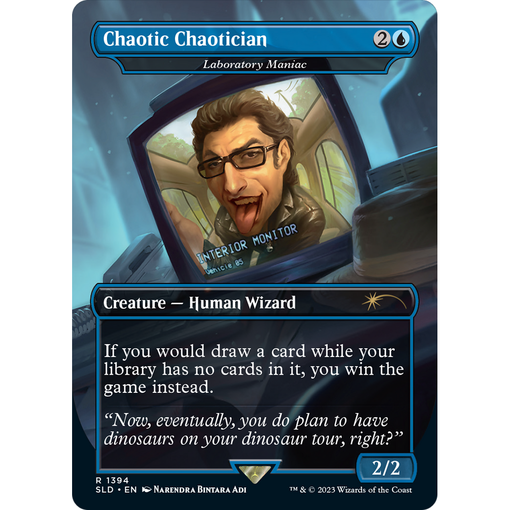 Chaotic Chaotician - Laboratory Maniac (SLD-1394) - Secret Lair Drop / Chaotic Chaotician (Borderless)